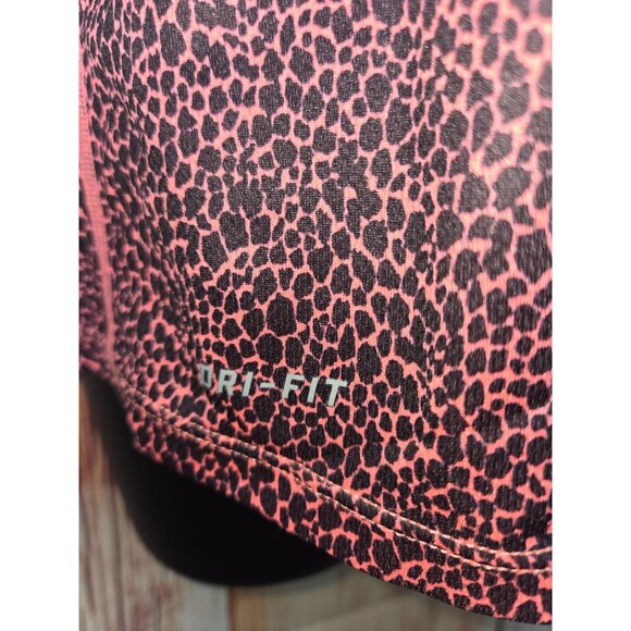 Nike Dri-Fit Women's Racerback Tank Top Small Pink Leopard Print - Picture 7 of 8